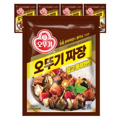 오뚜기 짜장 깊고 풍부한맛, 1kg, 5개