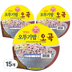 맛있는 오뚜기밥 오곡, 210g, 15개