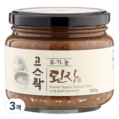 고스락 유기농 된장, 500g, 3개