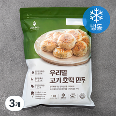 네니아 우리밀 고기 호떡 만두 (냉동), 1kg, 3개