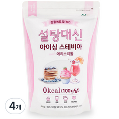 알티스트 설탕대신 스테비아 0칼로리 슈가파우더, 400g, 4개