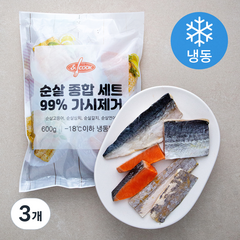 앤쿡 순살 종합 세트 (냉동), 600g, 3개