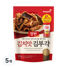 양반 김치맛 김부각, 50g, 5개