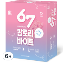 엄마사랑 67칼로리 바이트 시리얼바 12p, 6개, 240g