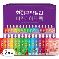 더존건강 한끼 곤약젤리 버라이어티 팩 150ml x 15종 x 2p 세트, 4500ml, 2개