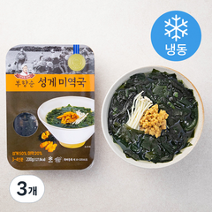 부향순 제주 성게미역국 (냉동), 200g, 3개