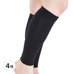 리비스타 의료용 종아리 압박 밴드 블랙, 4개, 종아리/무릎형