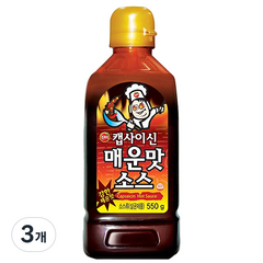 진미 캡사이신 매운맛 소스, 550g, 3개