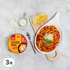 떡볶이의신 고소한치즈 컵떡볶이, 3개, 160g