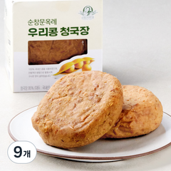 순창문옥례식품 전통식품 인증 우리콩 청국장, 9개, 200g