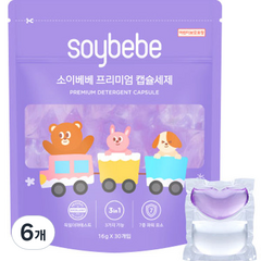 소이베베 프리미엄 캡슐세제 30p, 480g, 6개