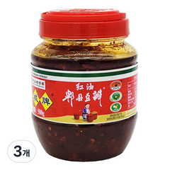 피센 홍유피현 두반장, 500g, 3개