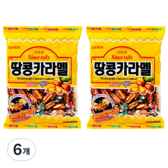 크라운 땅콩카라멜-, 324g, 6개입