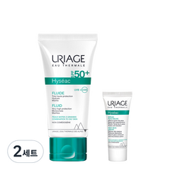 유리아쥬 이제악 플루이드 선크림 SPF50+ PA+++ 50ml + 뉴 스킨 세럼 5ml 세트, 55ml, 2세트