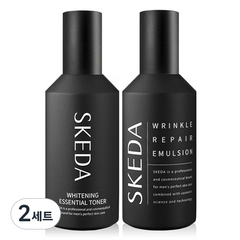 스케다 남성용 링클 리페어 에멀젼 135ml + 화이트닝 에센셜 토너 135ml 세트, 2세트