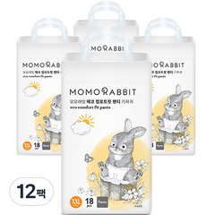 모모래빗 에코컴포트핏 팬티기저귀 유아용, 점보형(2XL), 216매
