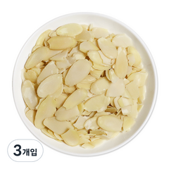 웰넛 자연두레 백아몬드 슬라이스, 1kg, 3개