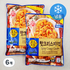 오뚜기 오즈키친 핫크리스피 치킨 (냉동), 500g, 6개
