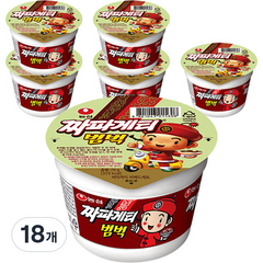 농심 짜파게티 범벅 미니 컵라면 70g, 18개