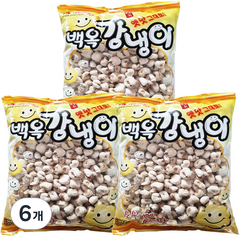 백옥 강냉이 과자, 200g, 6개