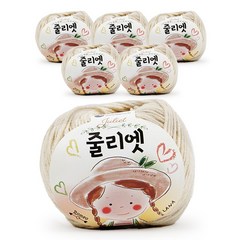 필립섬유 쎄비 줄리엣 뜨개실 30g 6p, 73 오트밀, 6개