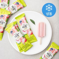 빙그레 따옴바 납작복숭아 아이스크림 (냉동), 75ml, 8개