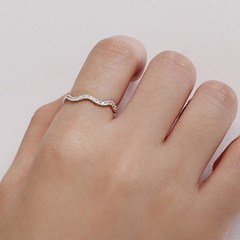 여성용 링블 아쿠아 큐빅 반지