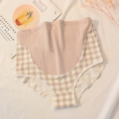 페이토 임산부 속옷 체크무늬 출산팬티 2p