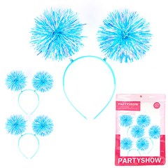파티쇼 트윙클 방울 머리띠 3p 세트, 1세트, 블루, 블루, 블루