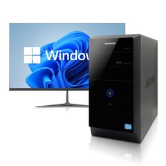 삼성 컴퓨터세트 사무용 가정용 PC 풀세트 윈도우10/11정품 바로사용, i5-6500.16G.S512.GT730, 27LED 세트