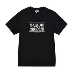 마리떼 프랑소와 저버 남여공용 클래식 로고 반팔 티셔츠 블랙 1MG23STS101 커플 반팔