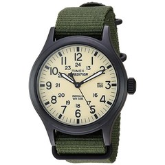 타이맥스 Timex 익스페디션 스카우트 남성용 손목시계 그린 40mm 나일론 스트랩 (T49961)