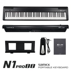 삼익 디지털피아노 N1PRO 해머액션 88건반 전자 피아노, 블랙