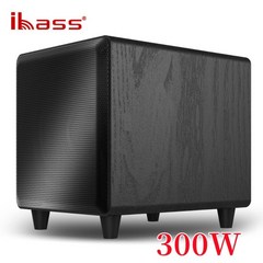 10 인치 ibass 300W 서브 우퍼 홈 시어터 휴대용 컴퓨터 스피커 디지털 전송, [01] BLACK
