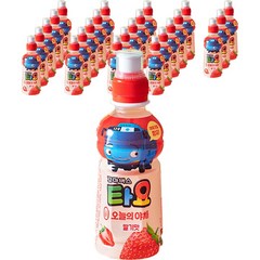 한국야쿠르트의 새이름 HY 꼬마버스타요 오늘의 야채 딸기맛, 240ml, 24개