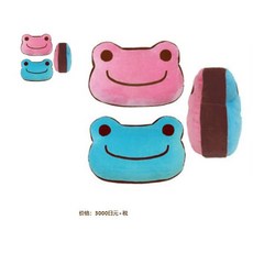 피클 토마토개구리인형 정품 절임 개구리 웃는 플러시 베개 소녀 귀여운 쿠션 인형 생일 선물, 레이크 블루, 다른 크기