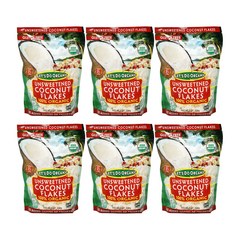 Let's Do Organic 코코넛 플레이크, 200g, 6개