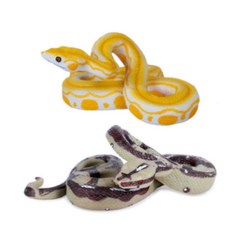 뱀모형 보아뱀 어덜트 동물 리얼 피규어 스네이크, GS0600807B옐로우