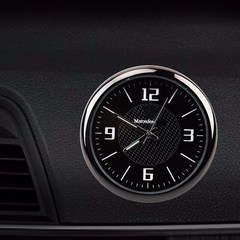 웨딩카 BMW 아우디용 자동차 대시보드 장식 시계 시계 콘센트 클립 액세서리 실내, 2.benz