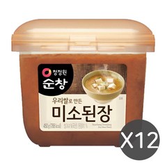 청정원 미소된장, 450g, 12개