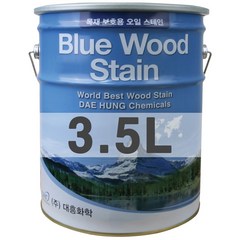 [대진씨엠] 대흥화학 친환경 강력 목재 방부 블루 오일스테인 3.5L - 1통, 114-다크오렌지(소나무)