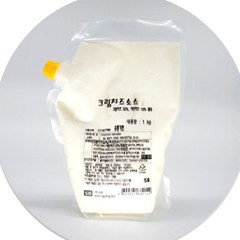 선인 크림치즈 소스 1kg 크림치즈50%, 1개, 단품