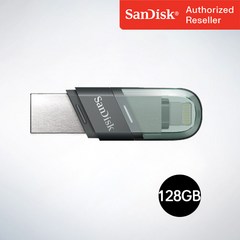 샌디스크 USB 메모리 iXpand Flip 아이폰 아이패드 전용 OTG 8핀USB3.1 IX90N 128GB, 128기가