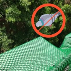 대형 비둘기퇴치 에어컨 실외기 비둘기 퇴치망, 3M X 2M 초록