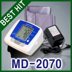 국산 메디텍 가정용 병원용 팔뚝형 자동혈압계 MD-2070(아답타 포함), 1개