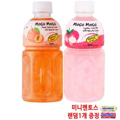 모구모구 복숭아맛X6 & 리치맛X6, 320ml, 12개