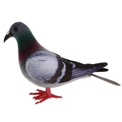 ZCD 장식용 비둘기 인공 거품 깃털 비둘기 현실적 모형 무작위 색깔