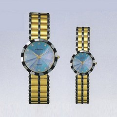 카리타스 12각 사파이어 지르코늄 커플 명품 선물 고급 손목 시계 / C102 / 커플 예물시계