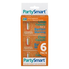 히말라야 파티스마트 숙취해소제 Himalaya PartySmart 6팩 세트, 6정, 6개