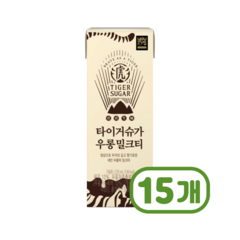 타이거슈가 우롱밀크티 대만우롱차팩음료 235ml x 15개, 단품, 단품